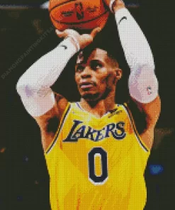 Russell Westbrook Lakers Diamond Painting