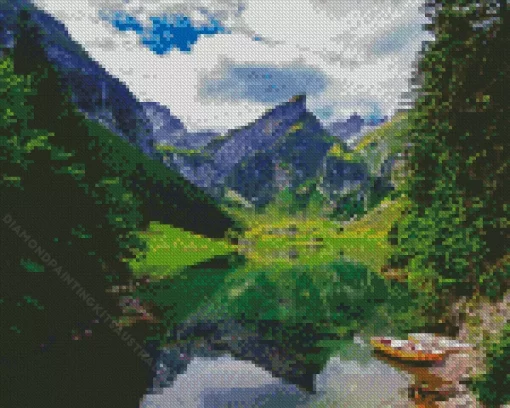 Seealpsee Lake Diamond Painting