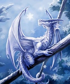 Snow Dragon Diamond Painting