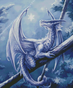 Snow Dragon Diamond Painting