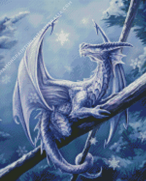 Snow Dragon Diamond Painting