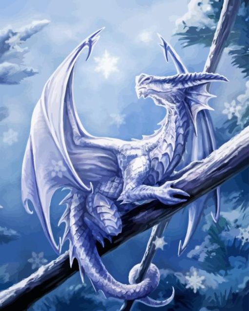 Snow Dragon Diamond Painting