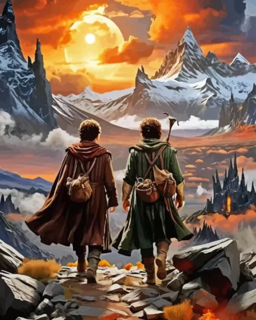 The Hobbit Sam And Frodo Diamond Painting