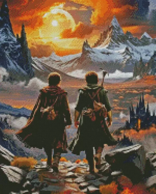 The Hobbit Sam And Frodo Diamond Painting