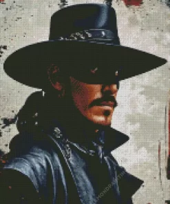 The Mask Of Zorro Character Diamond Painting