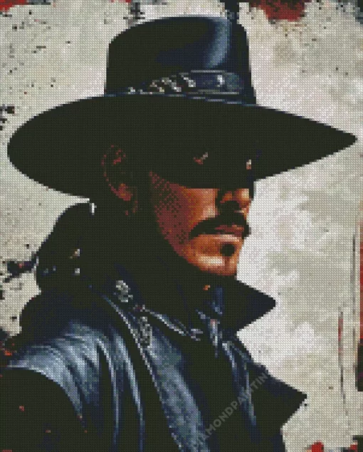 The Mask Of Zorro Character Diamond Painting