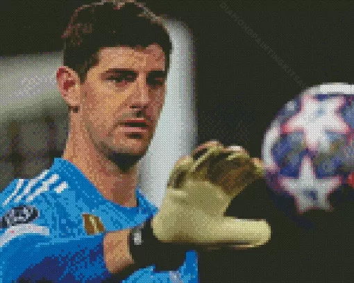 Thibaut Courtois Goalkeeper Diamond Painting