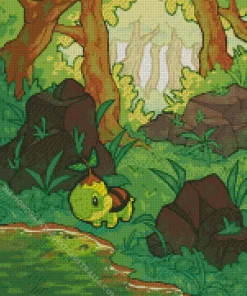 Turtwig Turtle Diamond Painting