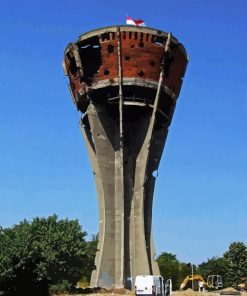 Vukovar Water Tower Diamond Painting