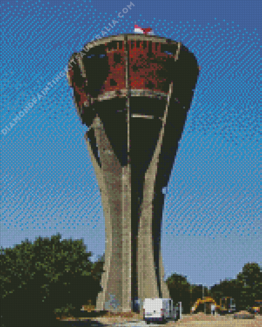 Vukovar Water Tower Diamond Painting