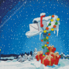 Winter Christmas Mailbox Diamond Painting