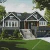 Aesthetic Black House Diamond Painting