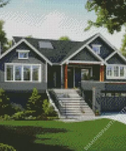 Aesthetic Black House Diamond Painting