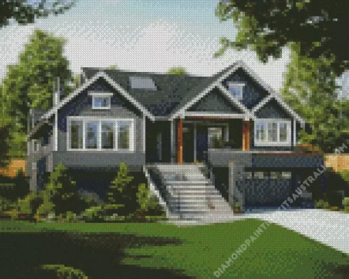 Aesthetic Black House Diamond Painting