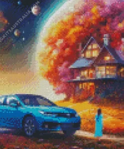 Aesthetic Fantasty House Art Diamond Painting