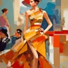 Aesthetic Fashion Runway Model Diamond Painting