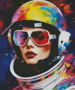 Astronaut Girl Diamond Painting