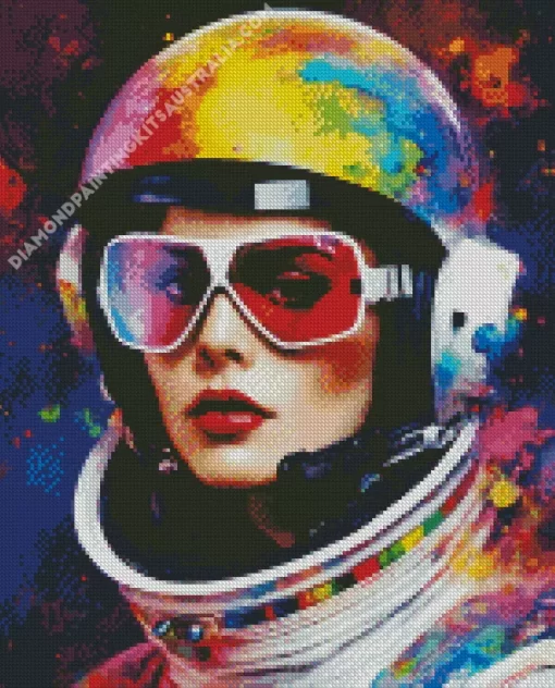 Astronaut Girl Diamond Painting