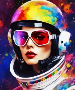 Astronaut Girl Diamond Painting