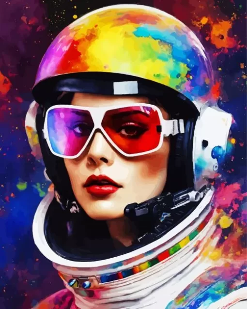 Astronaut Girl Diamond Painting