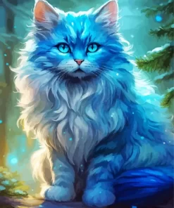 Baby Blue Cat Diamond Painting