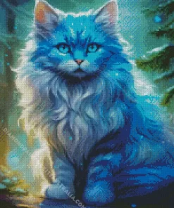 Baby Blue Cat Diamond Painting