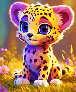 Baby Cheetah Diamond Painting