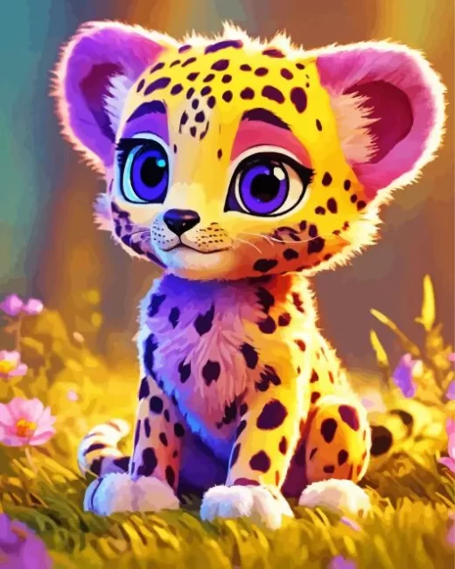 Baby Cheetah Diamond Painting