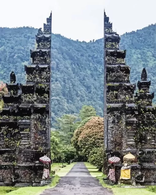 Bali Handara Gate Diamond Painting