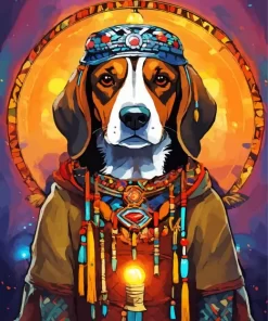 Beagle Hound King Diamond Painting