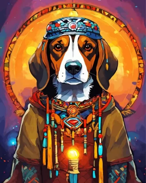 Beagle Hound King Diamond Painting