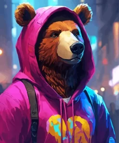 Bear Gangster Diamond Painting