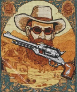 Bearded Cowboy Diamond Painting