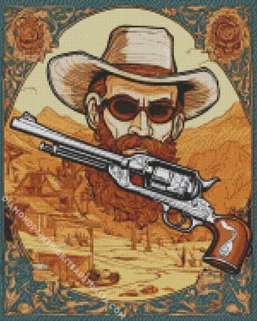 Bearded Cowboy Diamond Painting