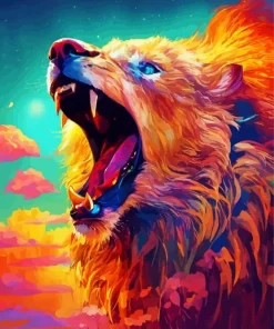 Beast Lion Diamond Painting