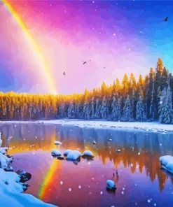 Beautiful Frozen Lake Diamond Painting