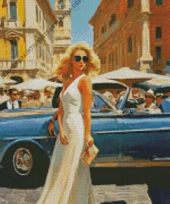 Beautiful Girl In Venice Diamond Painting