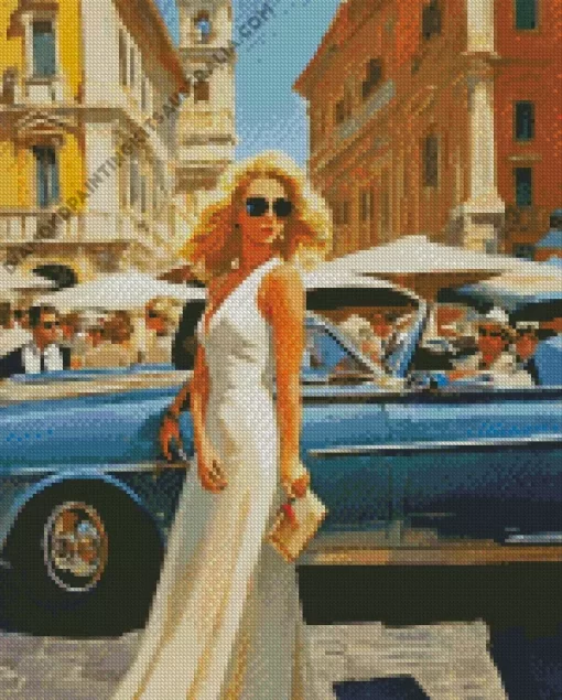 Beautiful Girl In Venice Diamond Painting