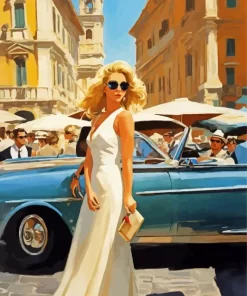 Beautiful Girl In Venice Diamond Painting