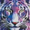 Big Eyed Purple Tiger Diamond Painting