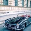 Black Vintage Mercedes Car Diamond Painting