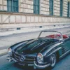 Black Vintage Mercedes Car Diamond Painting