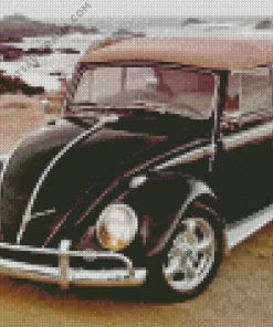 Black Volkswagen Beetle Diamond Painting