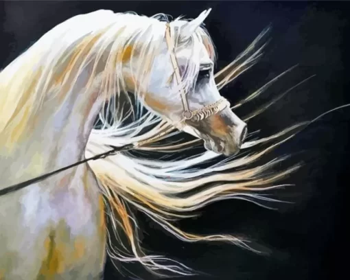 Blond Arabian Horse Diamond Painting