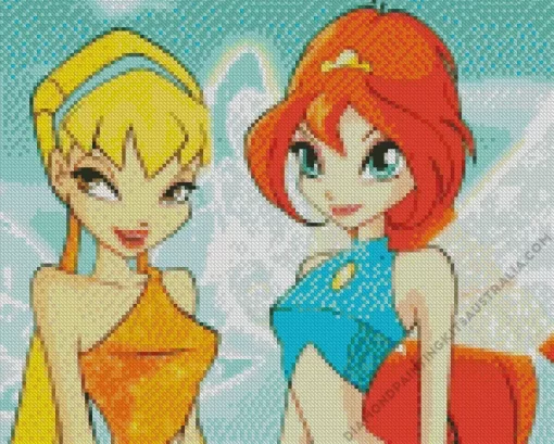 Bloom And Stella Fairies Diamond Painting