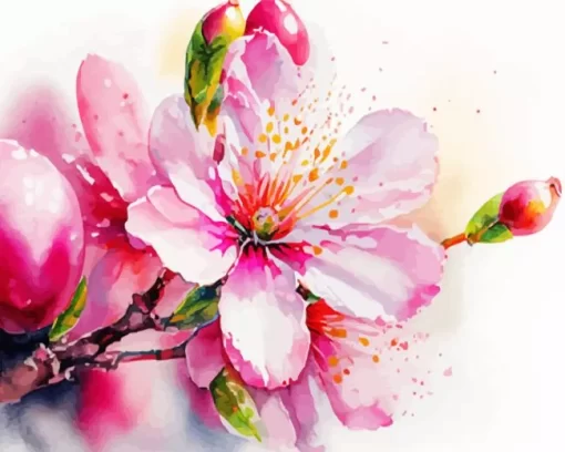 Blossom Flower Art Diamond Painting