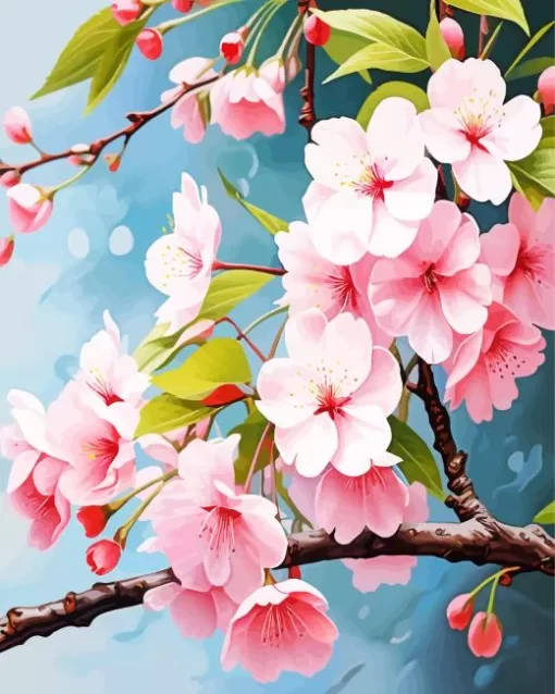 Blossom Flowers Diamond Painting