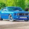 Blue 1960 Ford Mustang Diamond Painting