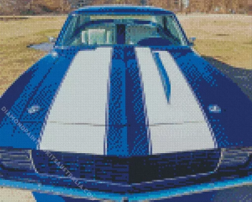 Blue 1969 Camaro Diamond Painting