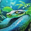 Blue And Green Pit Vipers Diamond Painting